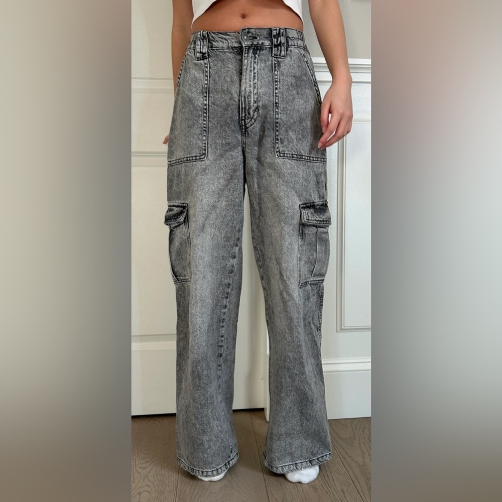 Garage denim baggy cargo pants . Size 26